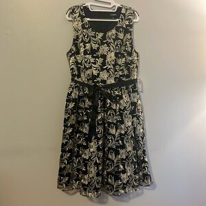 Dress barn formal embroidered dress, 12 NWT
